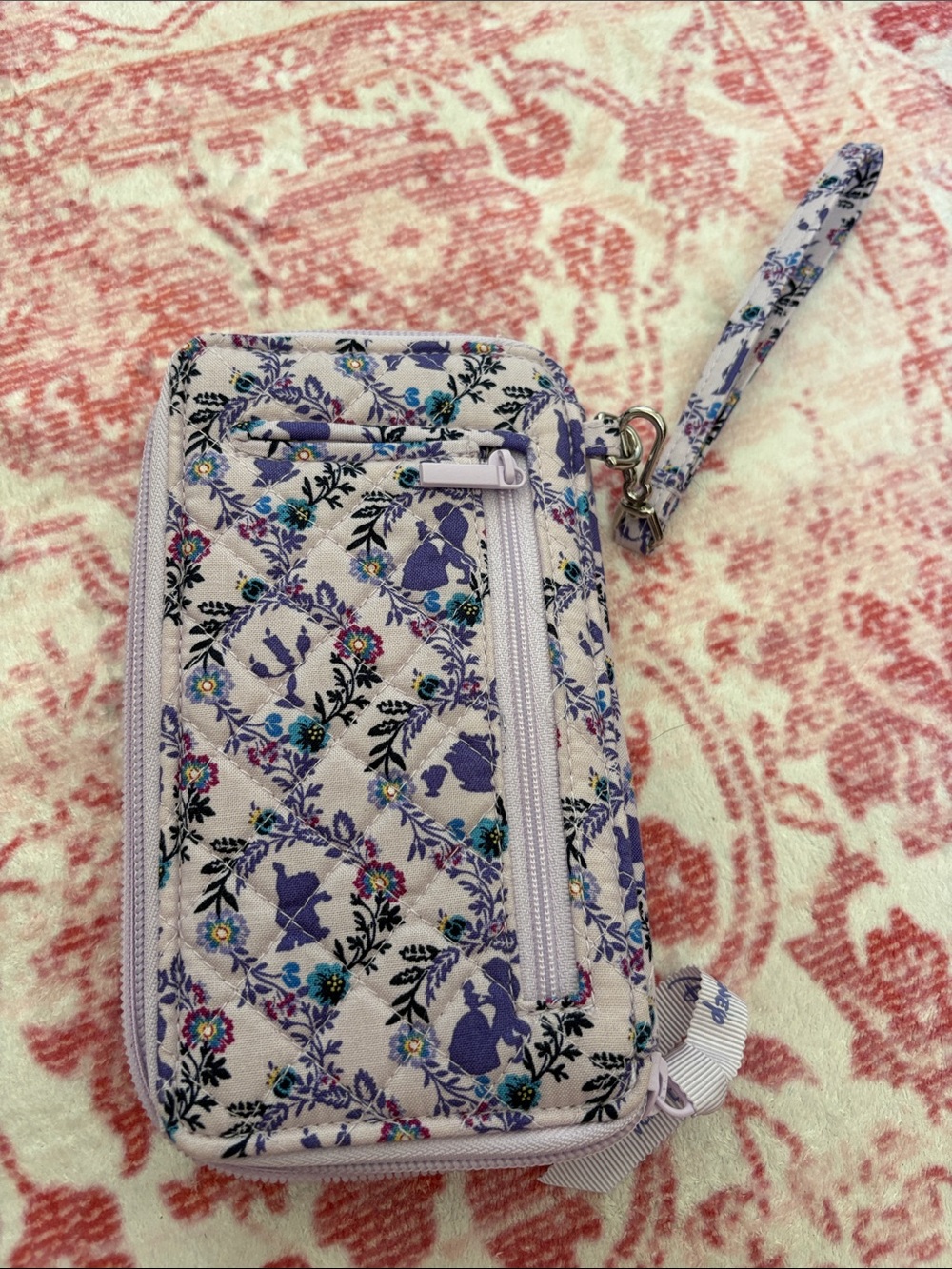 Vera Bradley Lavender Floral Beauty and the Beast Wallet - Picture 3 of 3